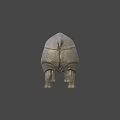 Rhinoceros Game Movie Character Realistic 3D Model With Detailed Skin And Horn
