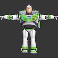 Buzz Lightyear Toy Story Space Ranger With Green White Uniform Outstretched Arms Standing Pose