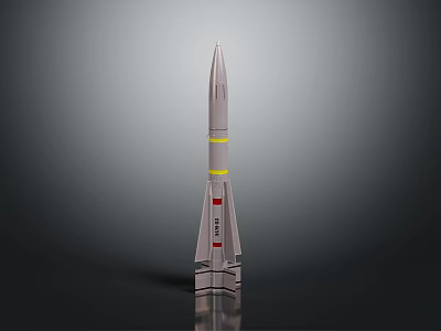Space Rocket Model Showcasing Launch Vehicle Design For Space Exploration Missions 3d model