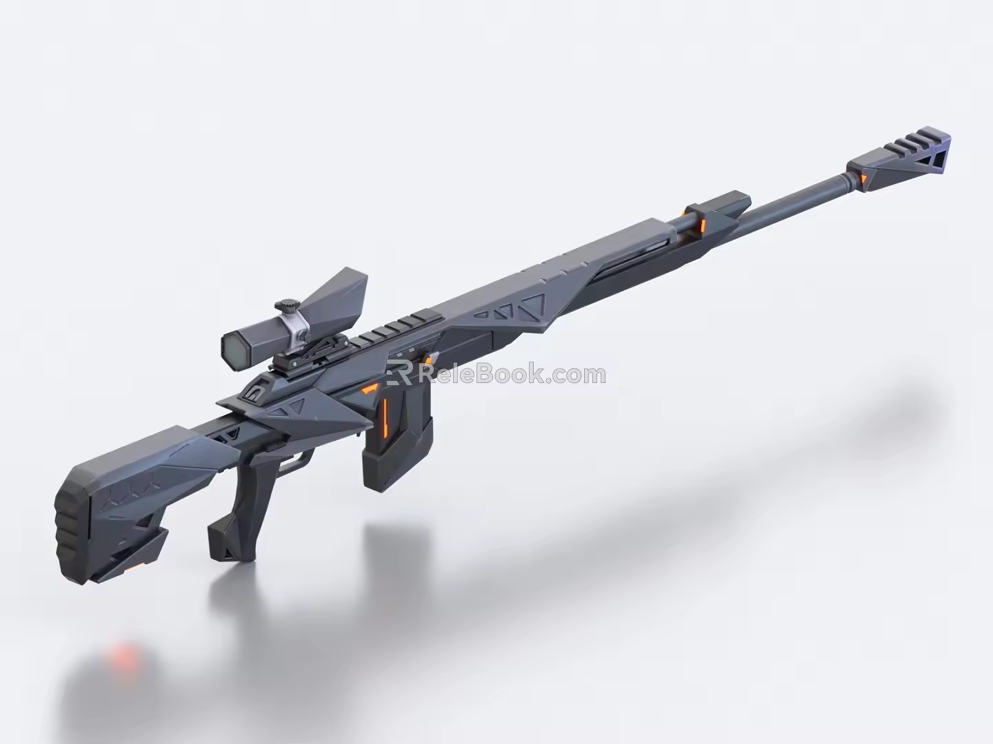 Assault Rifle Automatic Rifle Weapon Guns Firearms Science Fiction Rifle Science Fiction Gun Submachine Gun Sniper Gun 3d model
