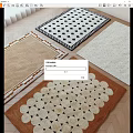 Cream wind carpet combination 3d model