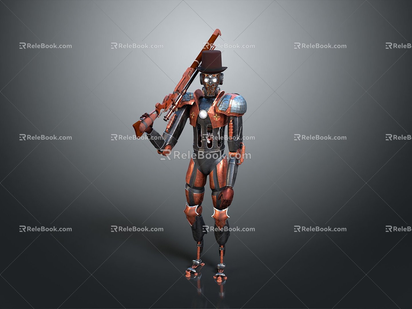 Mech Warrior Mech Soldier Machine Battlearm Mechanical Battlearm Machine Fighter Robot 3d model