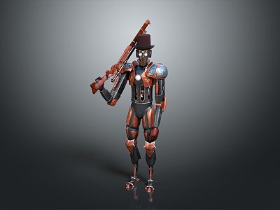 Mech Warrior Mech Soldier Machine Battlearm Mechanical Battlearm Machine Fighter Robot 3d model