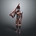 Mech Warrior Mech Soldier Machine Battlearm Mechanical Battlearm Machine Fighter Robot 3d model