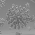 Modern New Crown Virus 3d model