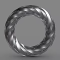 High Quality Silver Spiral Ring Shaped Industrial Equipment Metal Precision Component