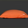 Modern Orange Square Decorative Pillow With Soft Fabric For Home Furniture