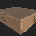 Brown Corrugated Cardboard Box For Packaging And Storage With Handling Symbols