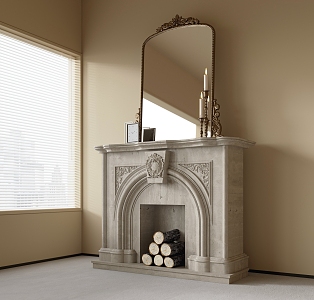 French Fireplace 3d model