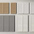 Modern shutter door shutter cabinet door shutter door shutter panel 3d model