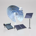 Innovative Building Components Featuring Solar Panels Wind Turbine And Solar Water Heater