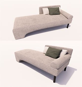 Modern chaise longue 3d model