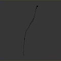 Black Wired Earphones for Computer Use with Long Cable and Simple Design