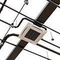 modern central air conditioning air conditioning ceiling air conditioning 3d model