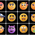 Cartoon Expression Pack Cartoon Avatar QQ Expression Angry Shy Crying 3d model