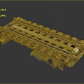 Tracks Cartoon Tracks Animation Tracks Railways 3d model