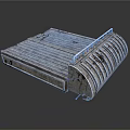 Architectural Metal Radiator With Rectangular Design Striped Surface And Fin Structure