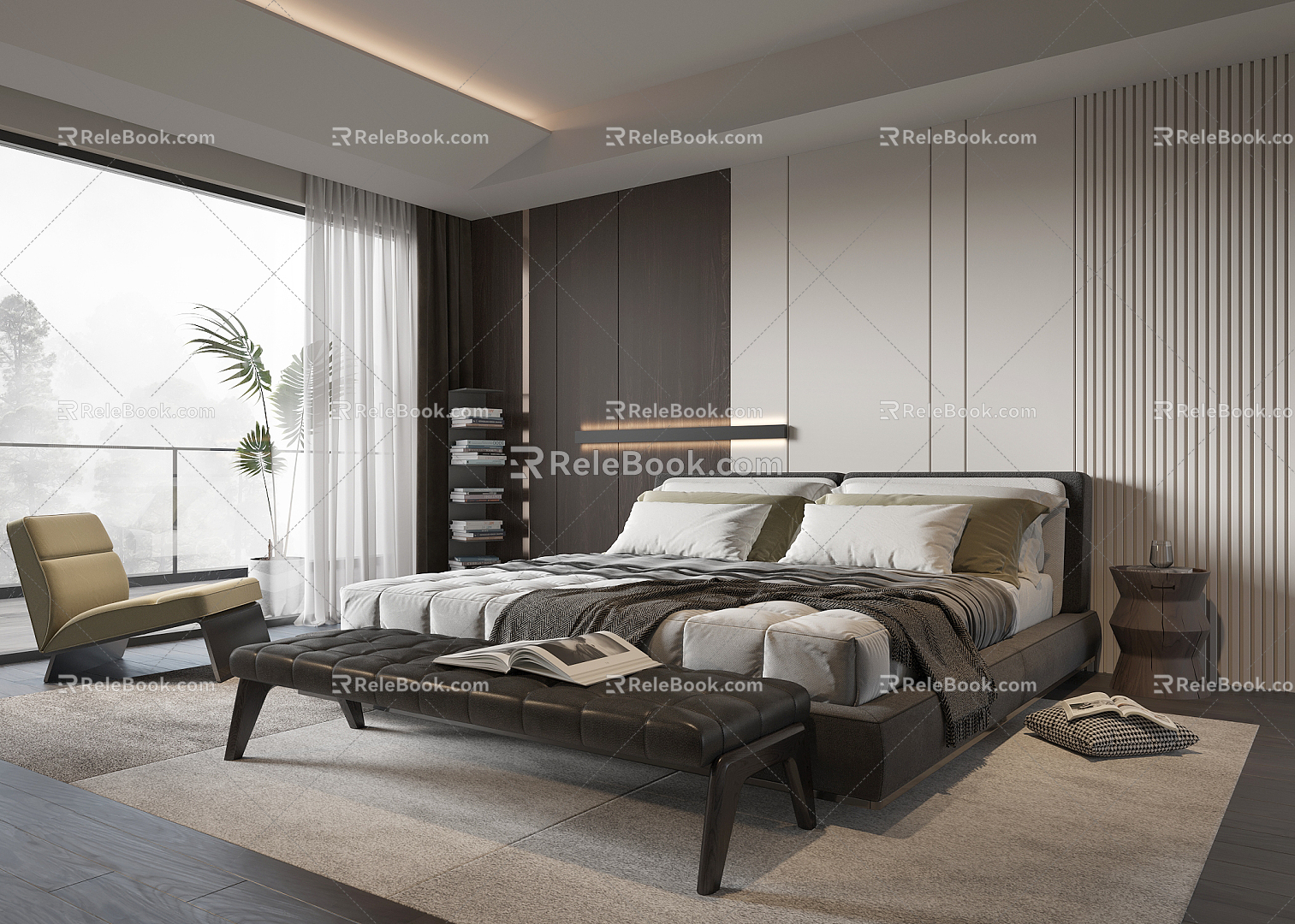 Modern Bedroom 3d model