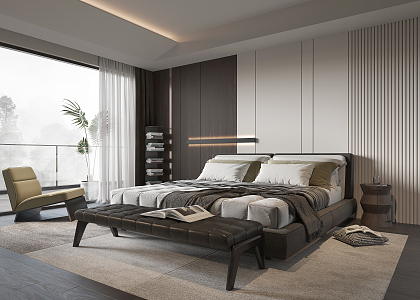 Modern Bedroom 3d model