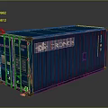 Container Cargo Box Cargo Box Tin Box 3d model