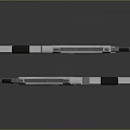 Futuristic Sci Fi Weapons With Silver And Green Accents Advanced Grip And Barrel Design