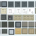 Various Modern Switch Panels in Different Colors and Designs for Home Use