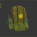 Yellow Backpack with Smiley Face Design for Daily Use and Everyday Activities