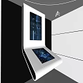 Modern display screen electronic display screen special-shaped electronic screen electronic screen exhibition hall 3d model