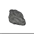 Natural Gray Rock With Rough Surface And Detailed Texture In Outdoor Setting