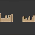 Wooden Residential Building Models Showcasing Architectural Structure And Design Details