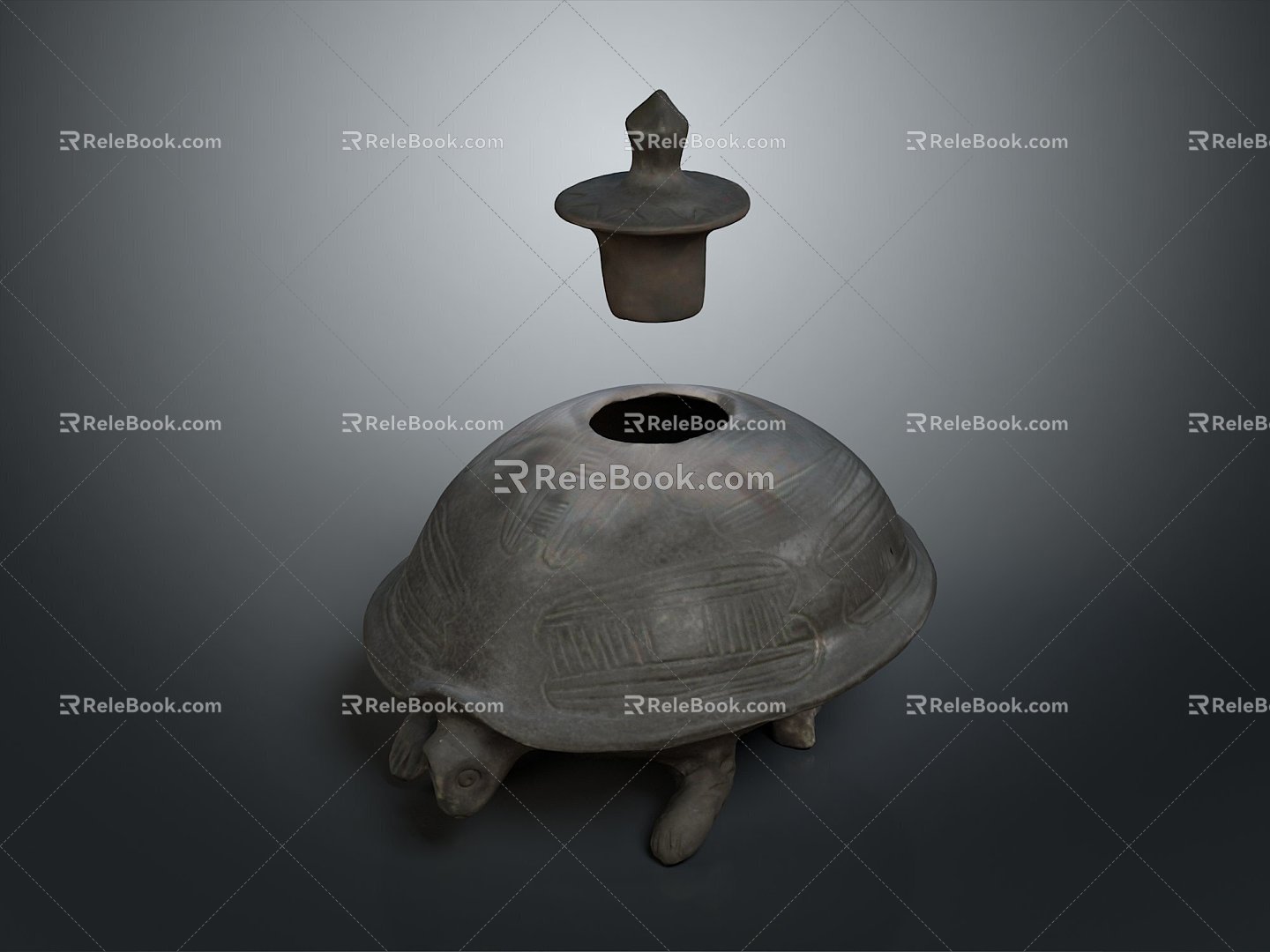 Hliquor jug turtle wine jug iron jug iron jug realistic 3d model