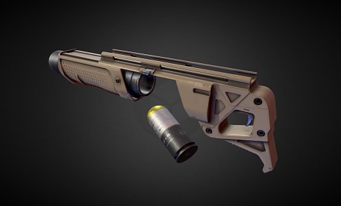 Fortress 17 Grenade Launcher 3d model