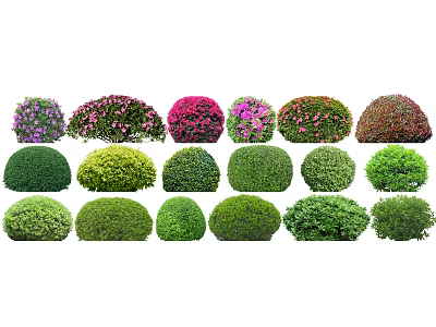 Modern shrub ball shrub ball combination 3d model Modern shrub ball shrub ball combination 3d model