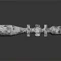 Detailed Low Poly Scope With Geometric Texture Tactical Design And Reflective Surface