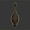 3D Armored Dinosaur Character Model With Spiked Back And Detailed Texture