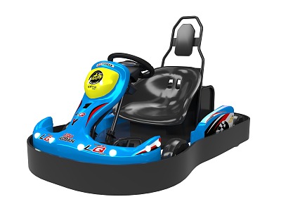 Kart toy car racing children car sports car bumper car 3d model