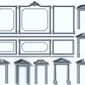 Gypsum Molding Various Decorative Frame And Cornice Styles For Interior Architectural Decoration