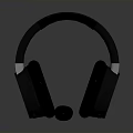 Modern Black Over Ear Headphones With Blue LED Lighting And Stylish Design