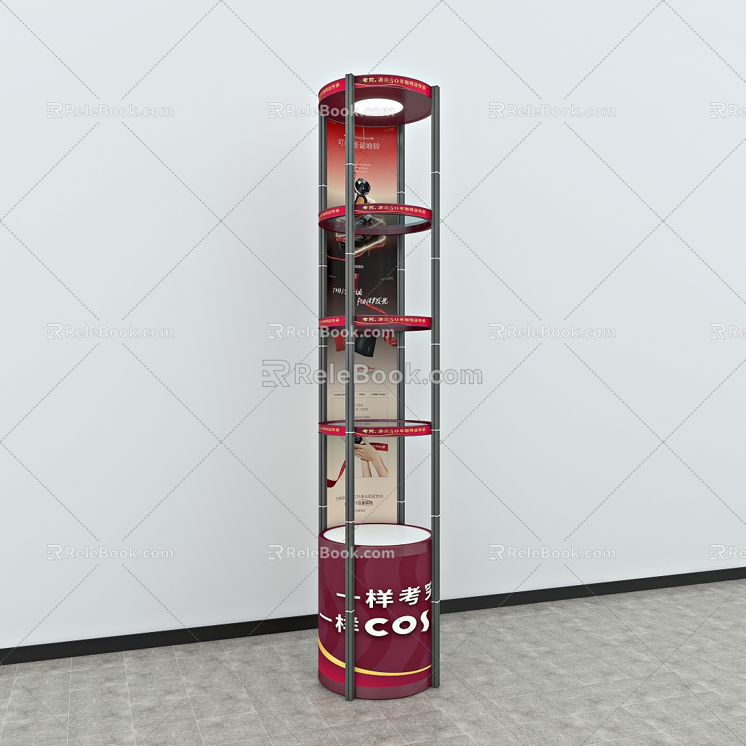 Shelf Customized Rack Display Rack Product Rack Iron Rack Roller Rack Rotating Rack Steel Structure Game Plate Jewelry Rack Vertical Display Rack Hook Shopping Mall 3d model