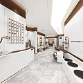 Elegant Modern Hair Salon Interior With Styling Chairs Mirrors And Reception Desk