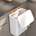Modern trash can hang trash can 3d model