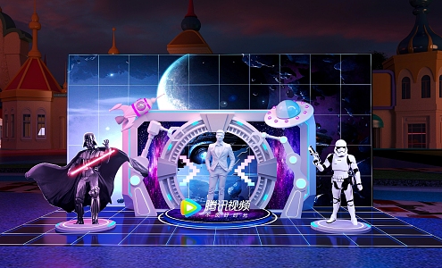 Pin-in and take photos. DP Point Star Wars Marvel 3d model