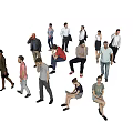 Modern Multiplayer Characters 3d model