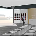 Range Rover 24 PURE Exhibition Display With Vehicle Model And Audience