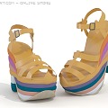 High Heels Sandals High Heel Sandals 3d model