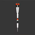 Space Rocket Model With Multiple Boosters White Orange And Black Design