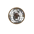 Wall clock Map wall clock 3d model