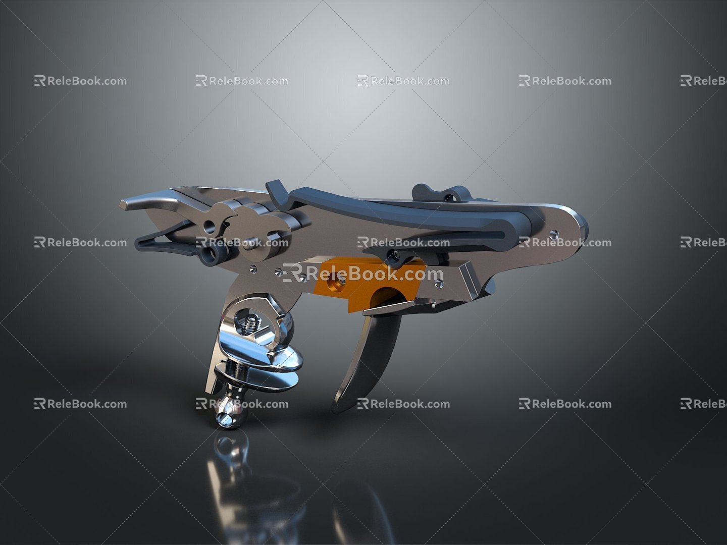 pistol semi-automatic pistol automatic pistol modern weapon hot weapon hot weapon gun military 3d model