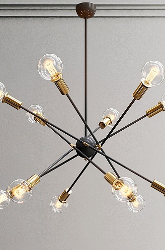 Creative Iranian Chandelier 3d model