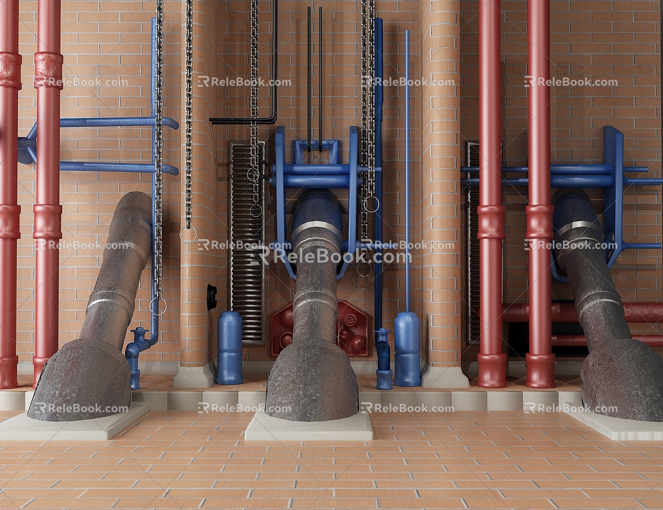 Industrial LOFT Pipe 3d model